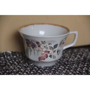 Wedgwood Devon rose Georgetown coffee breakfast tea cup mug 6 1/4" ‎ bird